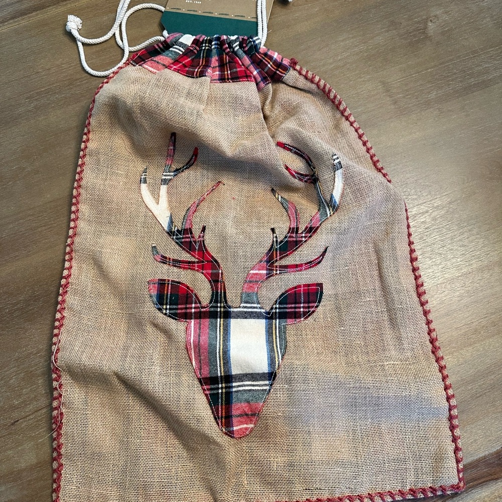 Christmas Burlap Toy/Gift Sac